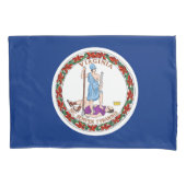 Virginia State Vlag Print Patriot Kussensloop (Voorkant)