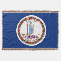 Virginia State Vlag Print Patriottisch