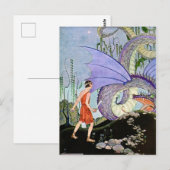  Virginia Sterrett Dragon Meets Warrior Briefkaart (Voorkant / Achterkant)