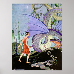 Virginia Sterrett Dragon Meets Warrior Poster
