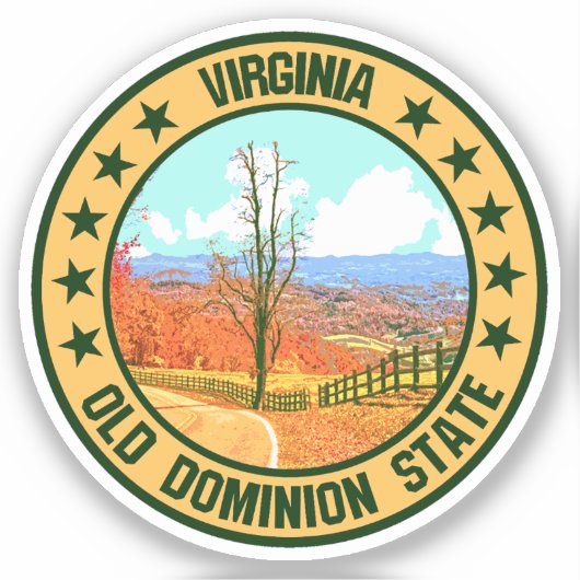Virginia Sticker (Voorkant)
