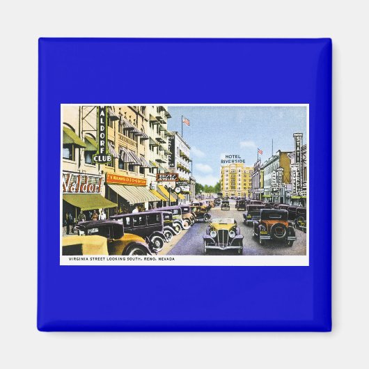 Virginia Street, Reno, Nevada Magneet (Voorkant)