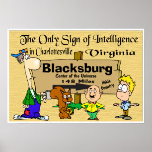 Virginia Tech Rivalry met Virginia Poster