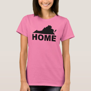 Virginia Thuis Weg Van Staat T-Shirt Tees