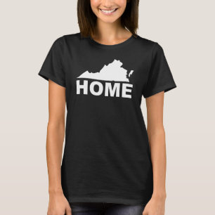 Virginia Thuis Weg Van Staat T-Shirt Tees