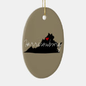 Virginia Town Keramisch Ornament (Rechts)