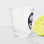 Virginia, VA Drapeau D'État En Verre De Tir Du Coe (Gauche)