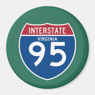 Virginia VA I-95 Interstate Highway Shield - Magneet