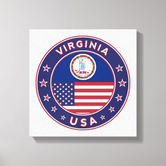 Virginia, Virginia poster, Virginia canvas Afdruk (Voorkant)