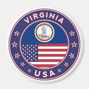 Virginia, Virginia sticker, telefoonzaak, canvas t Magneet