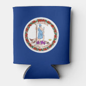 Virginia vlag, Amerikaanse vlag Blikjeskoeler (Voorkant)