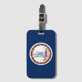 Virginia vlag bagagelabel (Voorkant (verticaal))