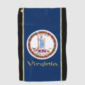 Virginia vlag golfhanddoek (Voorkant)