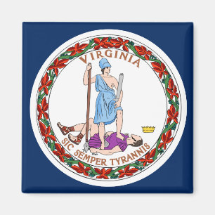 Virginia vlag magneet