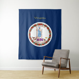Virginia vlag wandkleed