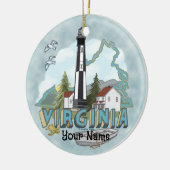 Virginia Vuurtoren Ornament (Links)