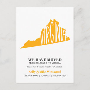VIRGINIA We hebben het nieuwe adres Nieuw startpun Briefkaart