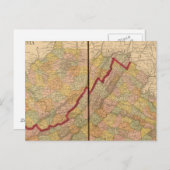 Virginia, West Virginia Briefkaart (Voorkant / Achterkant)