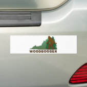 Virginia Woodbooger Bumpersticker (Op auto)