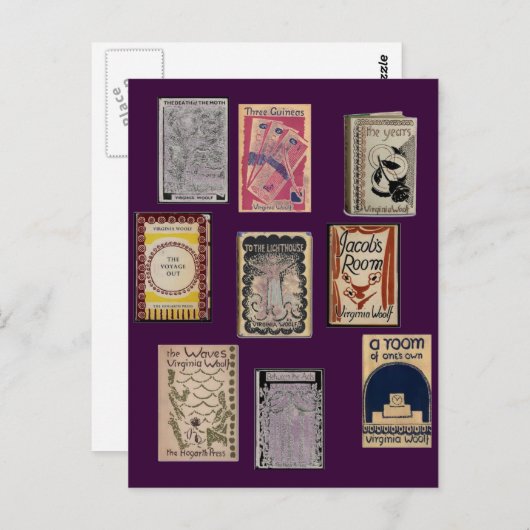 Virginia Woolf Books Briefkaart (Voorkant / Achterkant)