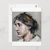 Virginia Woolf Briefkaart (Voorkant / Achterkant)