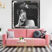 Virginia Woolf & Citation d'écriture Toile imprimé (Insitu(Salon))