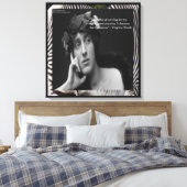 Virginia Woolf & Citation d'écriture Toile imprimé (Insitu(Chambre))