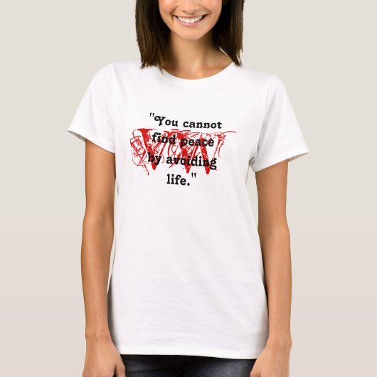 Virginia Woolf citeert Fans RED MARK DESIGN T-Shir T-shirt (Voorkant)