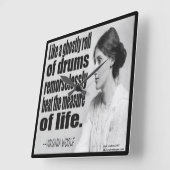 Virginia Woolf Ghosted Roll Quote Wall klok (Hoek)