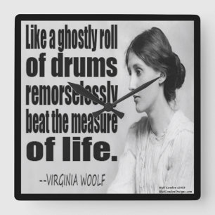 Virginia Woolf Ghosted Roll Quote Wall klok