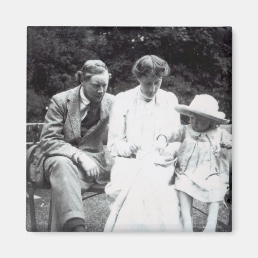 Virginia Woolf met Clive en Julian Bell, 1910 Magneet (Voorkant)