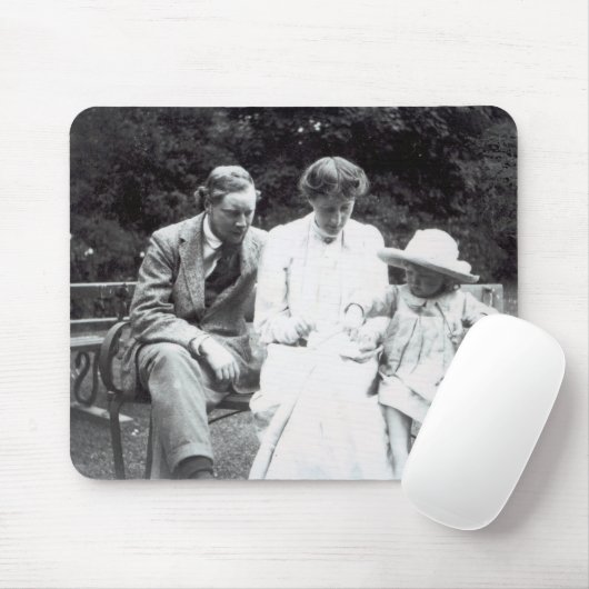 Virginia Woolf met Clive en Julian Bell, 1910 Muismat (Met muis)