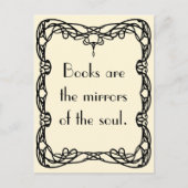 Virginia Woolf op Boeken Briefkaart (Voorkant)