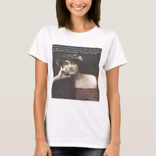 Virginia Woolf Open Mind Quote T-shirt
