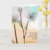 Virginia Woolf Pas besoin de devis rapide carte bl (Fleur jaune)