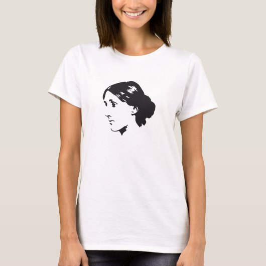 Virginia Woolf portret T-shirt (Voorkant)