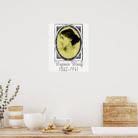 Virginia Woolf Poster (Keuken)