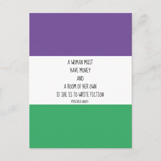 Virginia Woolf Quote Briefkaart (Voorkant)