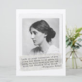 Virginia Woolf Quote - Icons of Women's History (Staand voorkant)