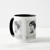 Virginia Woolf Quote - Icons of Women's History Mok (Voorkant links)