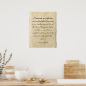 Virginia Woolf quote poster (Keuken)