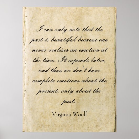 Virginia Woolf quote poster (Voorkant)