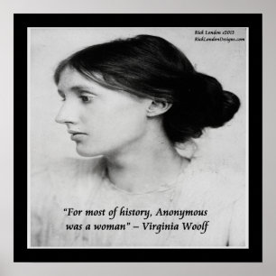 Virginia Woolf Woman Était Une Affiche De Citation
