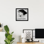Virginia Woolf Woman Était Une Affiche De Citation (Bureau à domicile)
