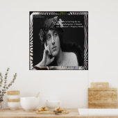 Virginia Woolf & Writing Quote Poster (Keuken)
