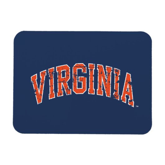 Virginia Wordmark Distress Magneet (Horizontaal)