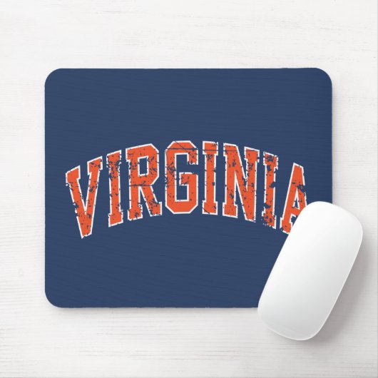 Virginia Wordmark Distress Muismat (Met muis)
