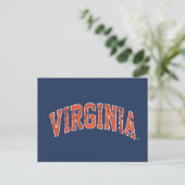 Virginia Wordmark Distress Uitnodiging Briefkaart (Staand voorkant)