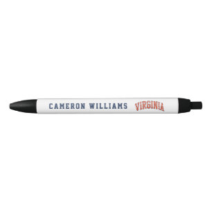 Virginia Wordmark in distressed look Zwarte Inkt Pen