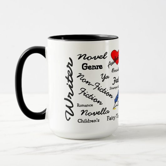 Virginia Wright Auteur-Auteur Words Mug (Gauche)